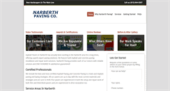 Desktop Screenshot of narberthpaving.com